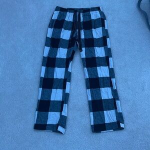 White Plaid PJ Pants
